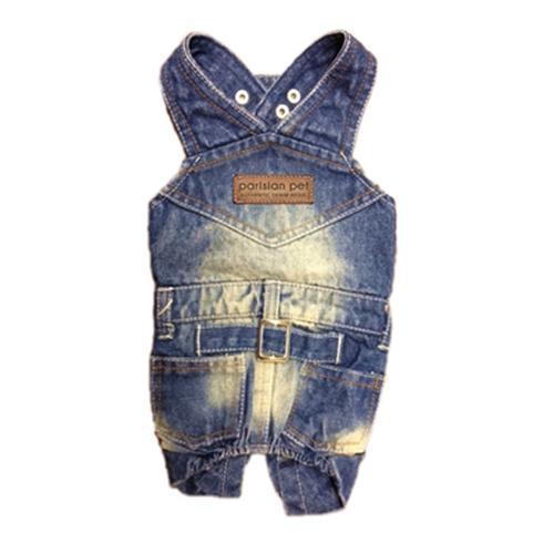 Denim Dog Overalls by Parisian Pet