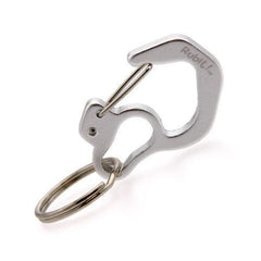 Rubit Dog Tag Clip - Silver Curve