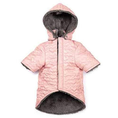 Zack and Zoey Elements Quilted Hearts Dog Jacket - Pink