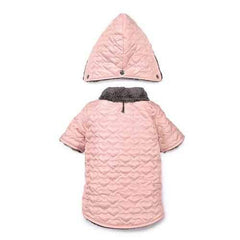 Zack and Zoey Elements Quilted Hearts Dog Jacket - Pink