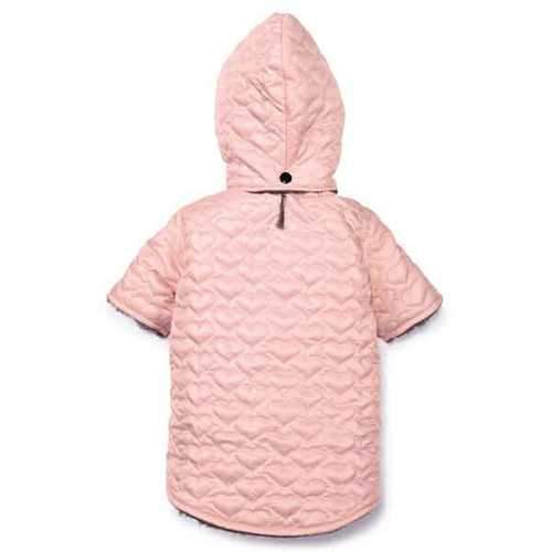 Zack and Zoey Elements Quilted Hearts Dog Jacket - Pink
