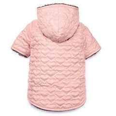 Zack and Zoey Elements Quilted Hearts Dog Jacket - Pink