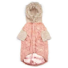 Zack and Zoey Elements Faux Fur Dog Jacket - Pink