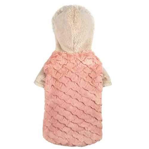 Zack and Zoey Elements Faux Fur Dog Jacket - Pink