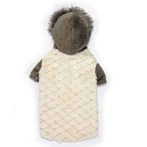 Zack and Zoey Elements Faux Fur Dog Jacket - Almond