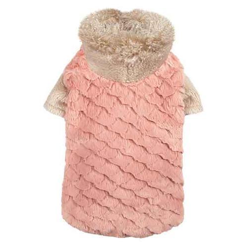 Zack and Zoey Elements Faux Fur Dog Jacket - Pink