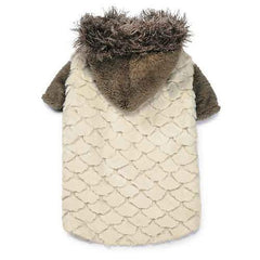 Zack and Zoey Elements Faux Fur Dog Jacket - Almond