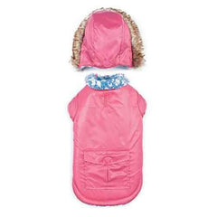 Zack and Zoey Elements Reversible Thermal Dog Parka - Pink
