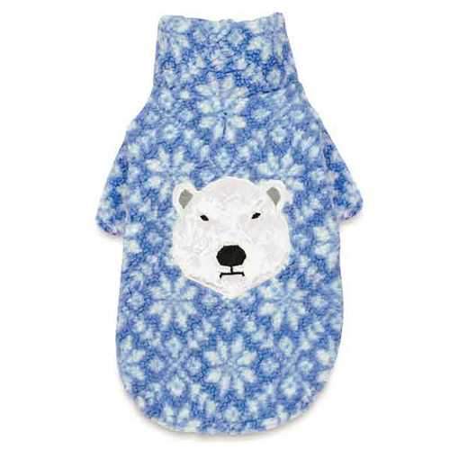 Zack and Zoey Elements Polar Bear Berber Dog Jacket