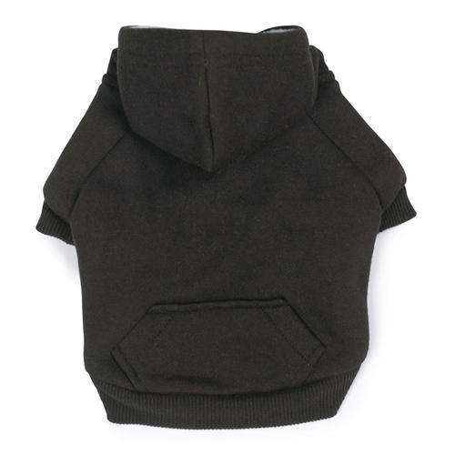 Fleece Lined Dog Hoodie by Zack & Zoey - Black