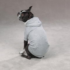 Fleece Lined Dog Hoodie by Zack & Zoey - Gray