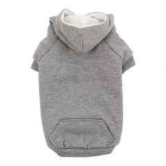 Fleece Lined Dog Hoodie by Zack & Zoey - Gray