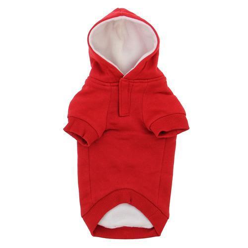 Fleece Lined Dog Hoodie by Zack & Zoey - Tomato Red