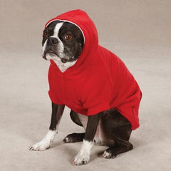 Fleece Lined Dog Hoodie by Zack & Zoey - Tomato Red