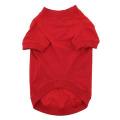 Zack & Zoey Basic Dog T-Shirt - Tomato Red