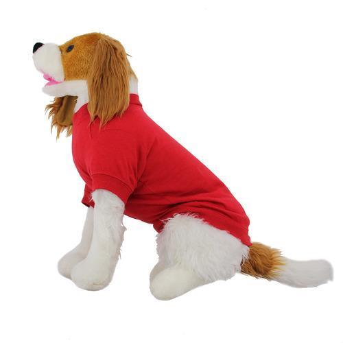Zack & Zoey Basic Dog T-Shirt - Tomato Red