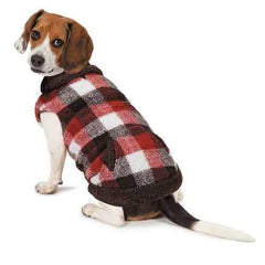 Zack and Zoey Berber Plaid Dog Vest - Orange