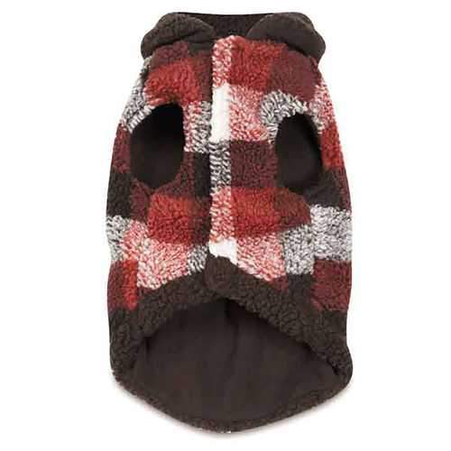 Zack and Zoey Berber Plaid Dog Vest - Orange