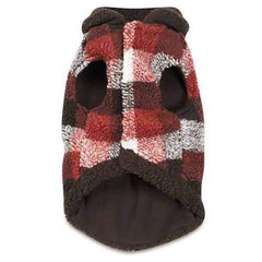 Zack and Zoey Berber Plaid Dog Vest - Orange