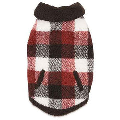 Zack and Zoey Berber Plaid Dog Vest - Orange