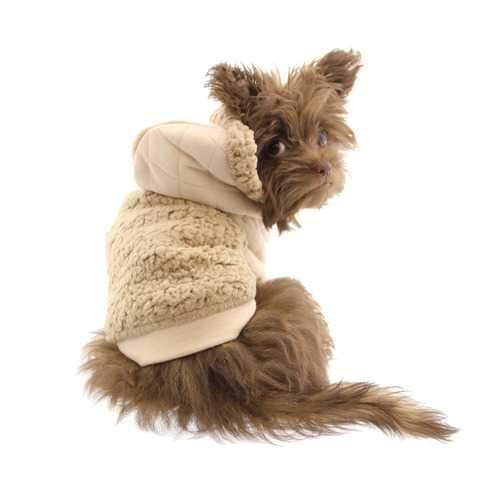 Zack and Zoey Teddy Bear Fleece Dog Hoodie