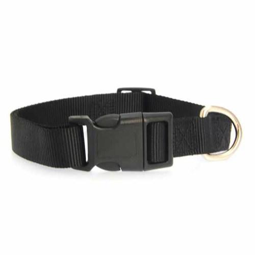 Nylon Dog Collar by Zack & Zoey - Jet Black