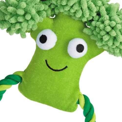 Grriggles Happy Veggies Rope Tug Dog Toy - Broccoli