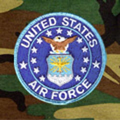 U.S. Air Force Blue Patch Dog Tank Top - Navy Blue
