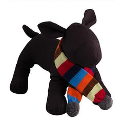 Worthy Dog Dapper Striped Dog Scarf - Gray