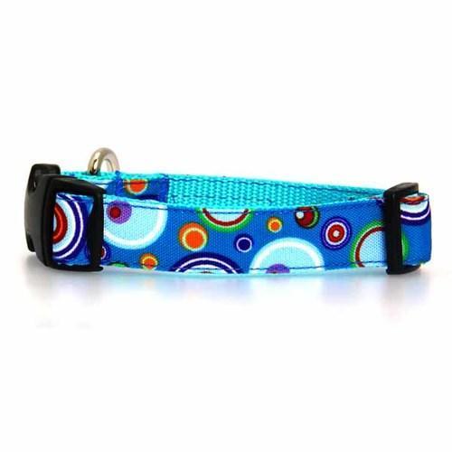 WaLk-e-Woo Martini Dog Collar - Blue