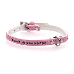 Sparkle Gemstone Dog Collar - Pink