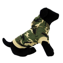 Camo Dog Hoodie - Green
