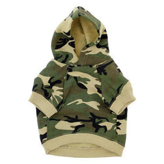 Camo Dog Hoodie - Green