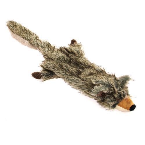 Zanies Unstuffies Critter Dog Toy - Coyote