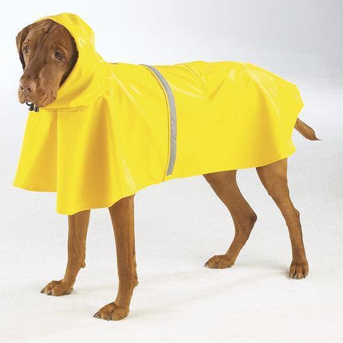 Rain Jacket with Reflective Strip - Yellow