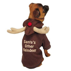 Casual Canine Reindeer Dog Hoodie - Brown