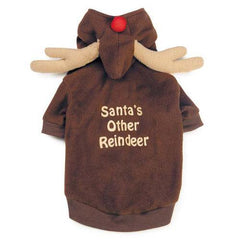Casual Canine Reindeer Dog Hoodie - Brown