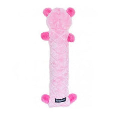 Jigglerz Valentine's Dog Toy - Pink Bear