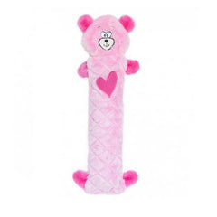 Jigglerz Valentine's Dog Toy - Pink Bear