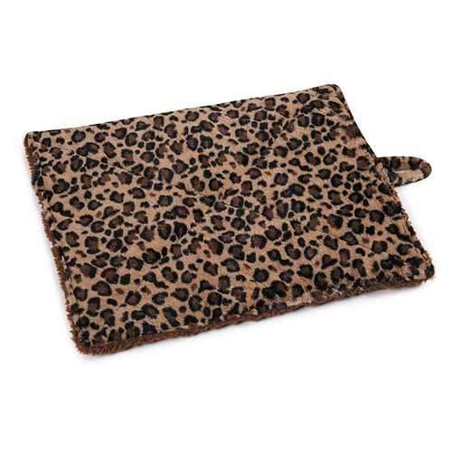 Meow Town Thermal Cat Mat - Brown Leopard