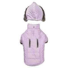 Zack and Zoey Quilted Thermal Dog Parka - Purple